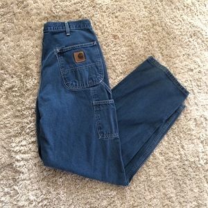 Carhartt Carpenter Work Pants Denim Vintage
